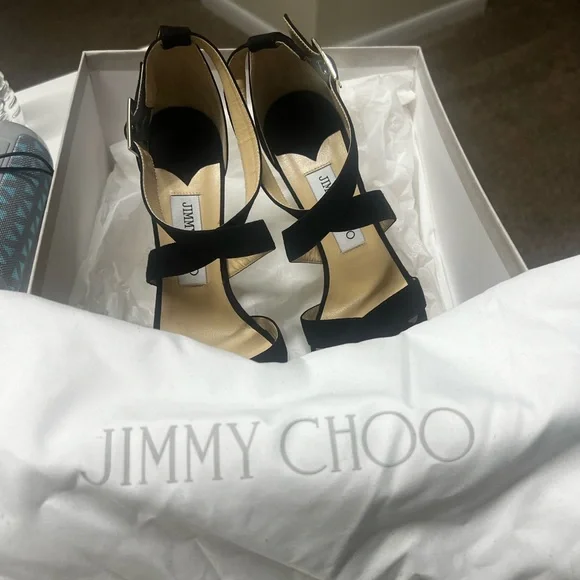 Jimmy choo Lottie Osue 028 black sandal size 37 - Picture 6 of 9